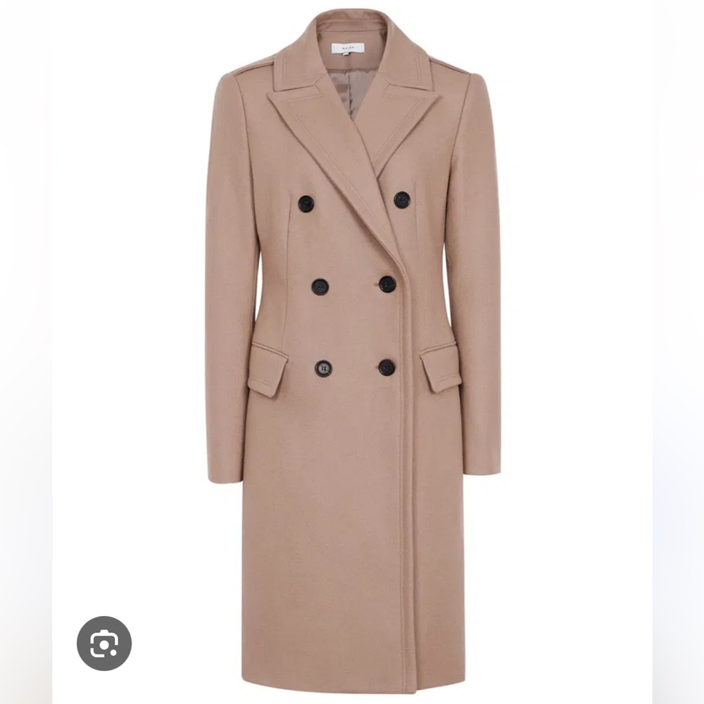 Reiss Betty Double-Breasted Military-Style Coat
